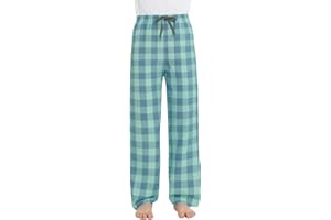 HiddenValor Boys Long Pajama Pants Lightweight Woven Cotton Bottom Lounge Pants with Pockets