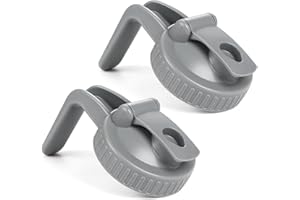 Xylanor Mason Jar Pour Spout Lid for Wide Mouth Jars, Mason Jar Pitcher Flip Cap Airtight Lid With Handle, Leak-Proof and Durable, Pack of 2