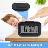 Vicloon Digital Alarm Clock Bedside LED Display 12/24H Snooze Temperature Date view 6