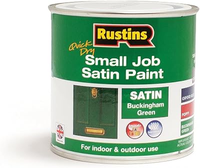 Rustins Small Job Satin Paint Buckingham Green 250ml