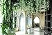e-joy 3.6 Feet Artificial Wisteria Vine Ratta Silk Hanging Flower Wedding Decor, 24 Pieces -White