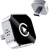 2026 Wireless CarPlay Adapter Upgrade Wired CarPlay to Wireless, Mini USB Design for Cars with Built-in Wired Apple CarPlay Plug and Play Easy Use Fast Stable Connection Car Play for iPhone