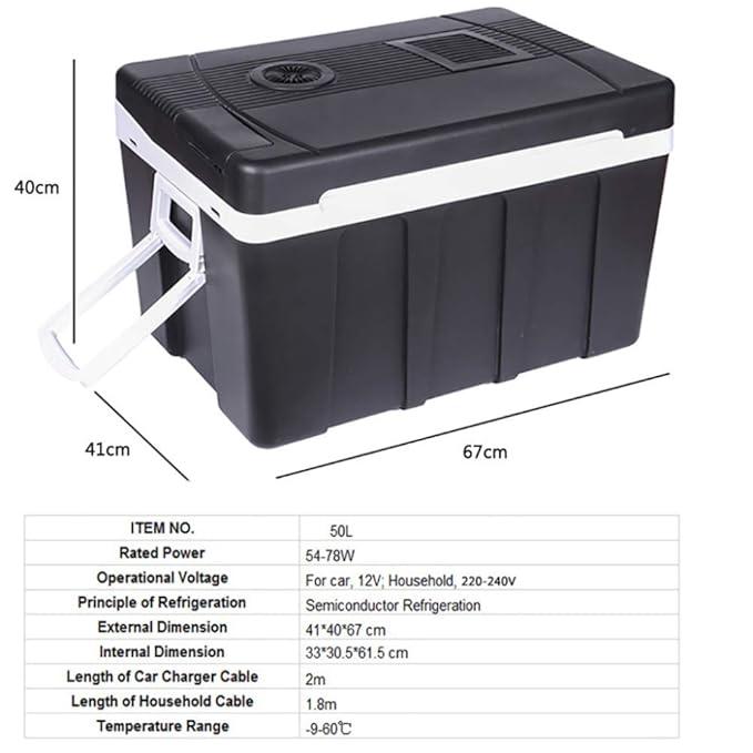 Amazon.es: (50L) Nevera Portatil 12V 220V-240V Nevera Electrica ...