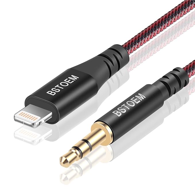 Compatible with Lightning To 3.5MM Car Audio Cable Male Amazon.co.uk