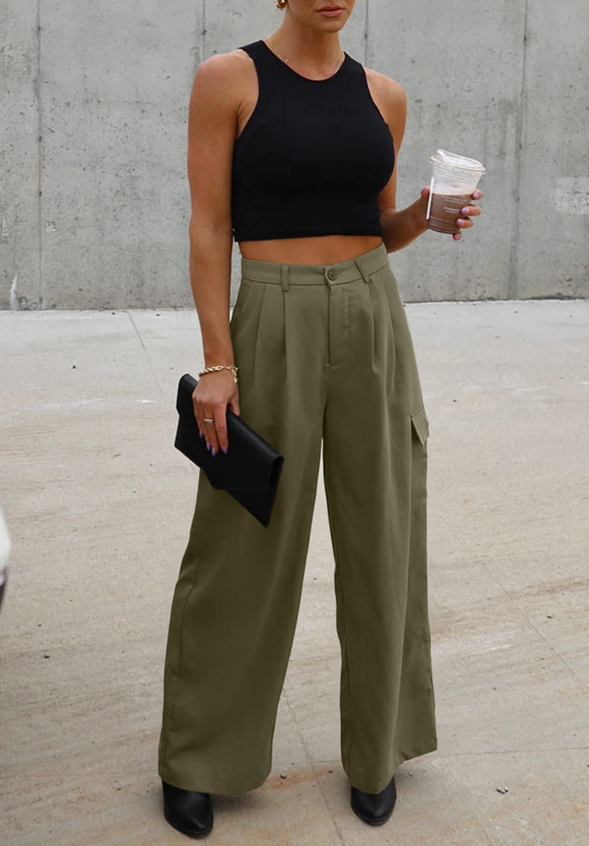 Dokotoo Y2K Cargo Pants Lounge Wide Leg Women