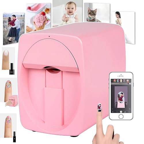 3D Nail Printer, Mini Nail Painting Machine Control Through Free Mobile ...