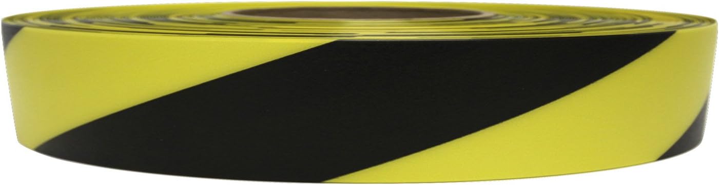 Tape FL Marking BK/YEL Striped 2 in PVC