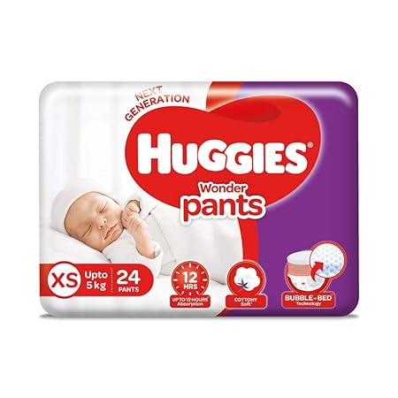 Huggies Wonder Pants, Extra Small (XS) Size Diapers, 24 Count