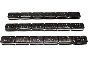 ACCRETION 1 Oz Black Adhesive Backed Wheel Weights 36 pcs (36 Oz Pack)