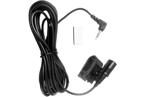 Compact 3.5mm External Car Microphone, Clip-on Mic with Cord for Vehicle Radio Voice Recognition Bluetooths Accessories Car M