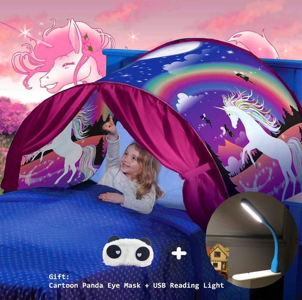 Bed Tents for Girls,Children's Tents,Game Tents Indoor,Space Tents,Children's Playrooms,Boys And Girls Christmas Birthday Gifts(unicorn)