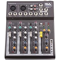 Seismic Audio - Slider4 - 4 Channel Mixer Console with USB Interface
