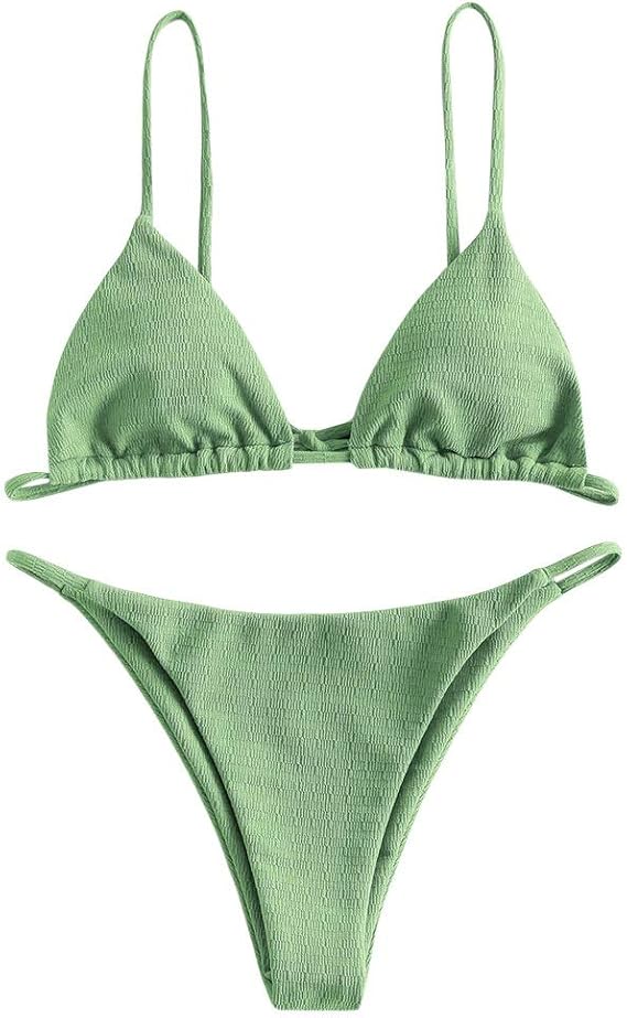 ZAFUL Maillot de bain 2 pièces pour femme, string triangle à string sexy Amazon.fr