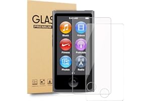 (2-Pack) High-Definition Clear Tempered Glass Screen Protector for iPod Nano 7th & 8th Generation – Scratch-Resistant & Impac