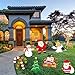 Christmas Outdoor Indoor Yard Signs Decorations -Xmas Holiday Winter Wonderland Yard Sign Outdoor Lawn Yard Decorations (Large 8 PCS)
