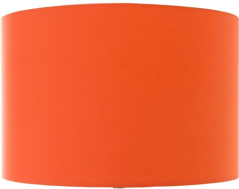 Large 45cm Orange Drum/Cylinder Lampshade/Pendant