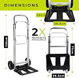 WMR Heavy Duty Aluminium Folding Hand Truck Trolley 90kg Load Capacity view 3