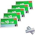 HeGangLy 5000pcs No.10 Staples for Max HD-10D, Swingline Tot Mini Stapler and Other Mini Staplers (Smaller Than Standard). Silver
