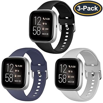 Amazon.com: QIBOX Bandas compatibles con Fitbit Versa/Versa ...