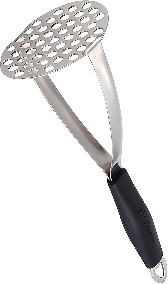 Joyoldelf Stainless Steel Potato Masher, Heavy Duty Potato Press Baby