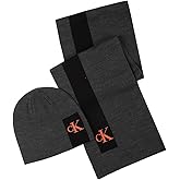 Calvin Klein mens Men's Cuff Hat and Scarf Gift Set