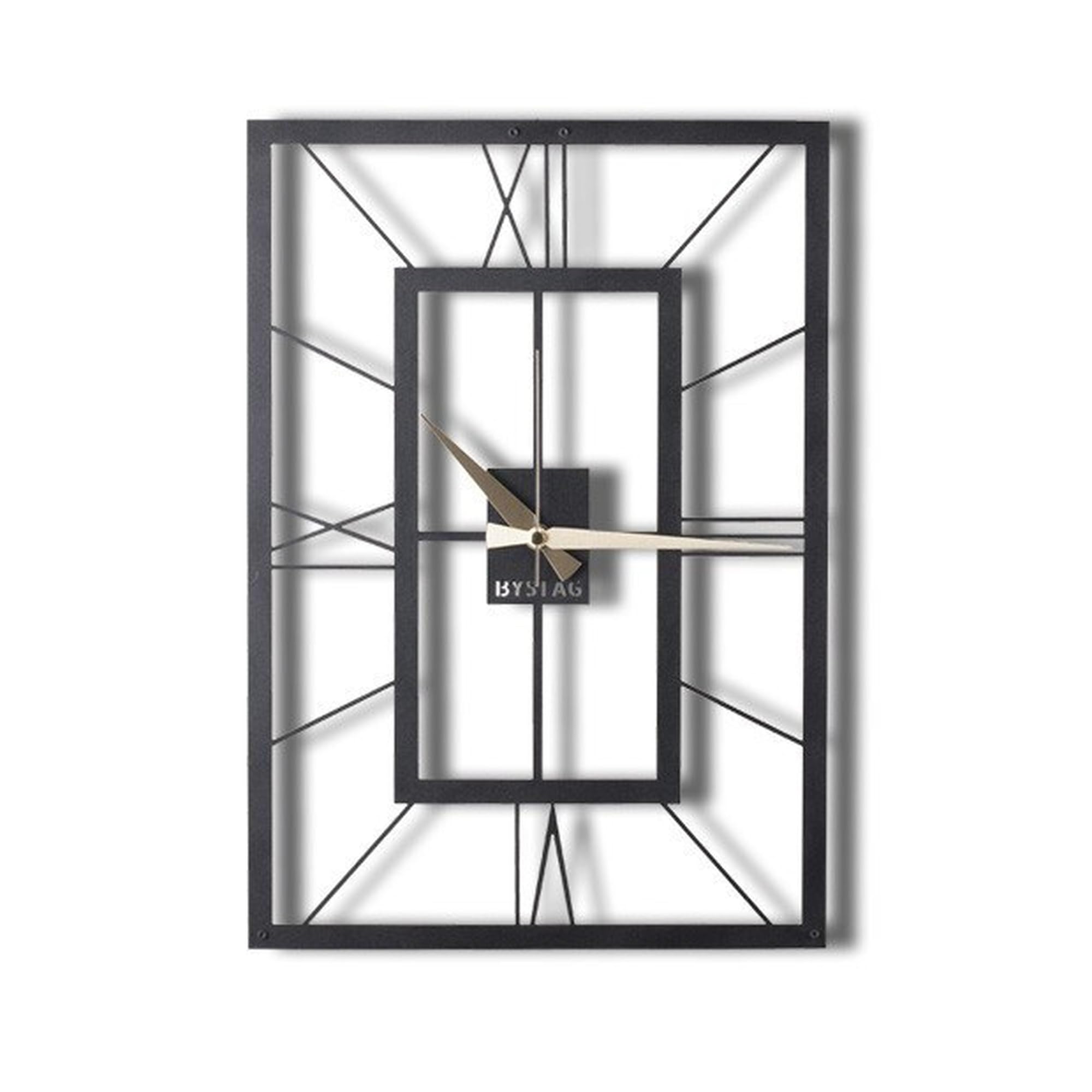 WELL HOME MOBILIARIO & DECORACIÓN Decorative metal square wall clock 49x34.5