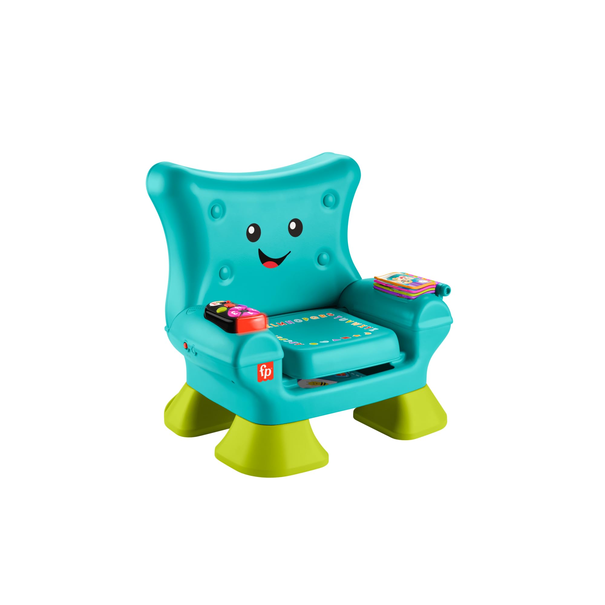 Fisher-Price Toddler Learning Toy Laugh & Learn Smart Stages Chair with Music Lights & Activities for Infants Ages 1+ Years, Teal