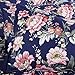 Vaulia Microfiber Duvet Cover Set, Floral Printed Pattern (King, Navy)