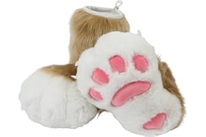 BNLIDES Cosplay Animal Cat Wolf Dog Fox Fursuit Feet Paw Claw Shoes Furry Boots Costume Accessories for Adult