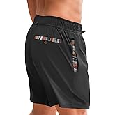 UK loees Mens Casual Shorts Elastic Waist Drawstring Summer Beach Shorts Quick Dry Sports Athletic Golf Shorts with Pockets