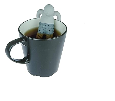2 Stück Teemännchen, 2 Mr Tea in grau (6 verschiedene Farben erhältlich) Teesieb, teeei, tee ei von Kobert Goods