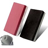CBRIGHT Small Combination Sharpening Stone,2pcs Dual-Sided Fine and Coarse Mini Whetstone (400#/800#) and(3000#/10000#) Polishing Edge Stone Set [1.97x0.98x0.39inch]