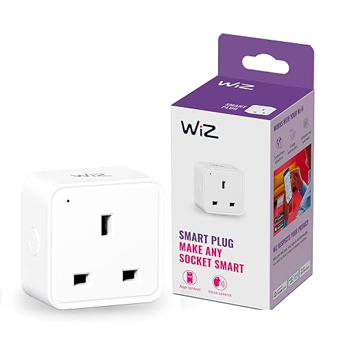WiZ Smart Plug WiFi Connected. App Control for Home Indoor Lighting Automation, Livingroom, Bedroom.