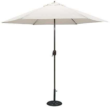 Buy Canvas White Tropishade 9 Ft Bronze Aluminum Market Umbrella With Canvas Antique White Polyester Cover Online At Low Prices In India Amazon In