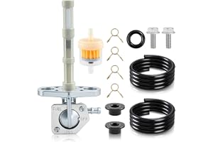 CARBBIA 16950-GCF-671 Petcock Fuel Shutoff Valve with Fuel Filter | Compatible with HONDA XR50R XR70R XR80R XR100R CRF50F CRF70F CRF80F CRF100F CRF150F CRF230F 16950-GEL-701 Fuel Petcock