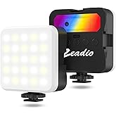 Zeadio LED Camera Video Light - 800LM Adjustable 3000K-7000K Color Temperature, CRI95 Portable Pocket LED Light for DSLR/Tabl