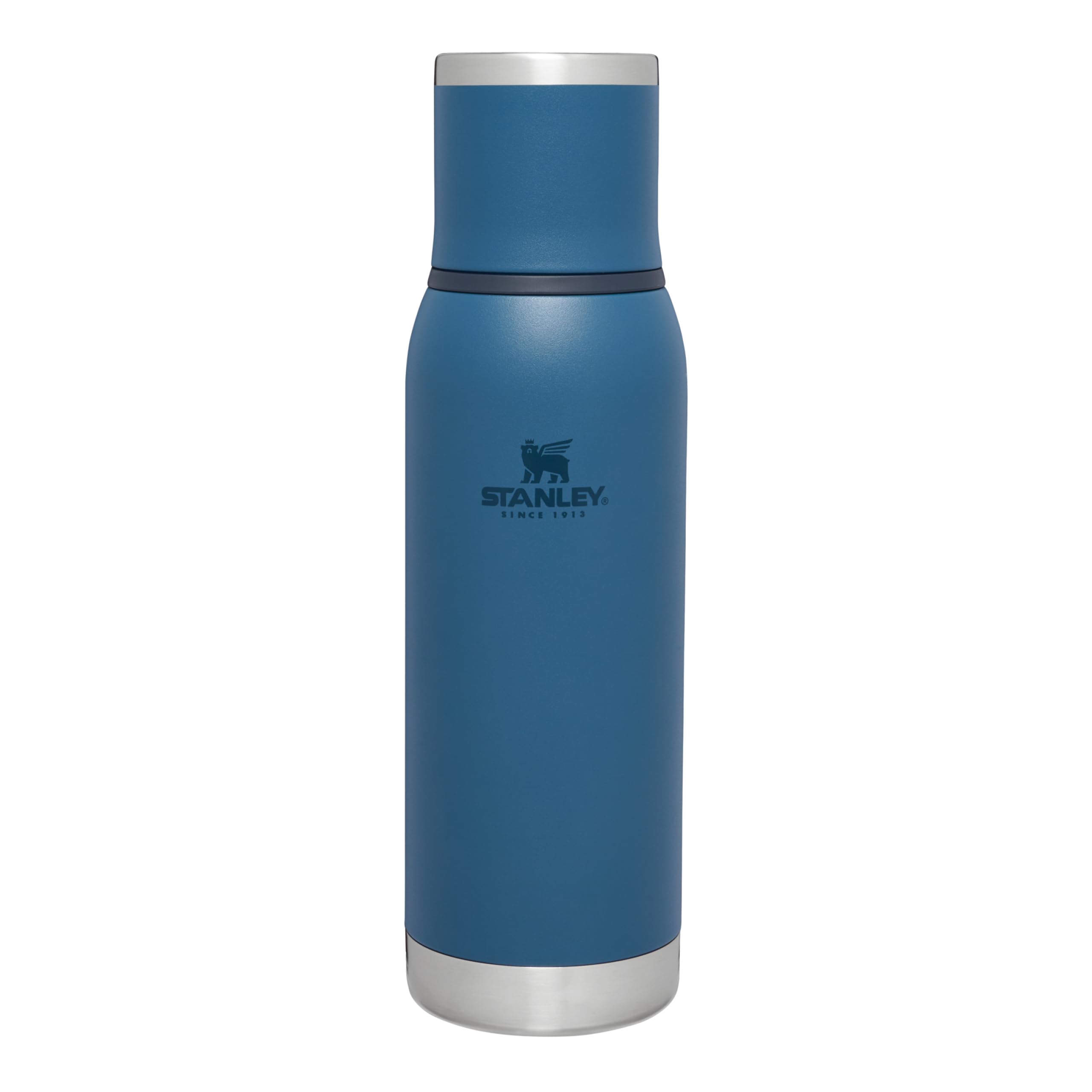 Stanley Adventure To-Go Thermosflasche 0.75L - 20 Stunden Heiß - 25 Stunden Kalt - Auslaufsicher - Isolierter Deckel - Doppelwandige Vakuumisolierung - BPA Frei - Abyss