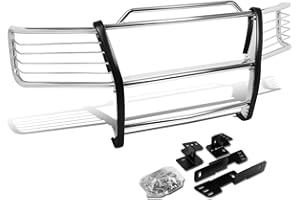 DNA Motoring GRILL-G-007-SS Front Bumper Brush Grille Guard Compatible with 99-02 Silverado 1500 2500, 00-06 Tahoe/Suburban