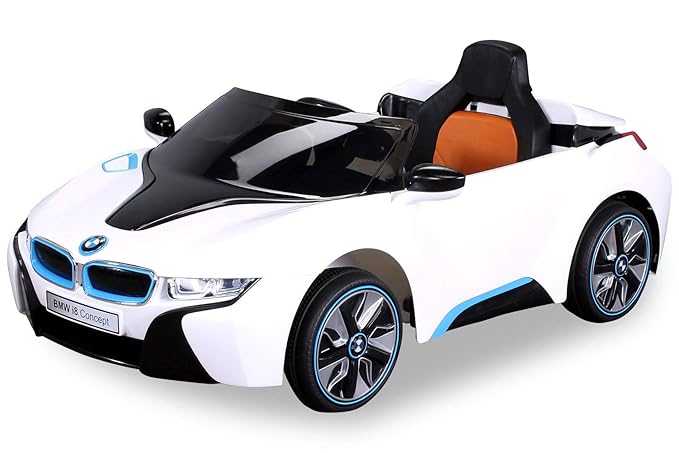 NEU Kinder Elektroauto Lizenzierter Original BMW I8 mit 2 x 45 Watt Motor Elektro Kinderauto Kinderfahrzeug weiß
