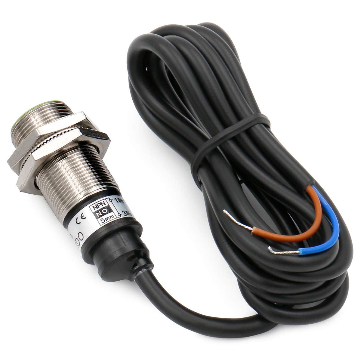 Heschen Inductive Proximity Sensor Switch, PR18-5DO, Cylindrical Type, 5mm Sensing, M18 Round, 10-30VDC 200mA, 2-Wire - Image 4
