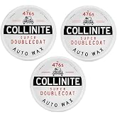 Collinite 476 Super Doublecoat Paste Wax - High Gloss Shine + Ultra Durable Hydrophobic Beading &amp; Long-Lasting Paint Protection for Cars, Trucks, and Motorcycles (9 fl oz) 3 Pack