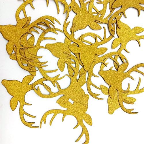 Amazon Com Hemarty Deer Antler Head Glitter Table Confetti Deer