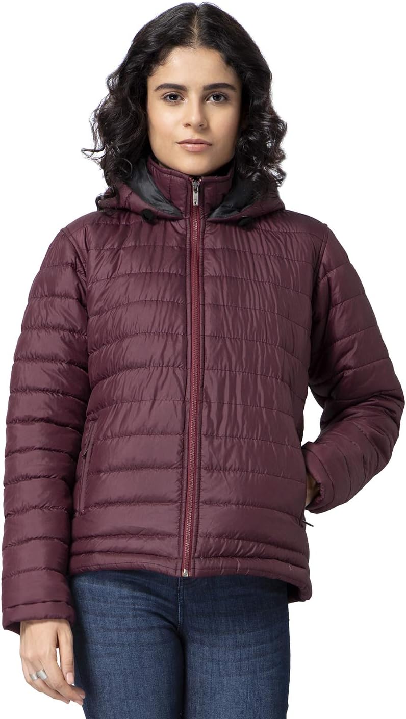 FabAlley Purple Zippered Puffer Jacket Buy Online at Best Price in UAE