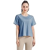SHEEP RUN Merino Wool T Shirt Women's Light-Weight Running Yoga Breathable Casual Base Layer Shirt