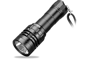 77OUTDOOR Sofirn 3000 Lumen Dive Light, Powerful Scuba Diving Flashlight，IPX8 Waterproof Flashlight with Magnetic Ring Switch and 3 Modes for Underwater Sports, Available Submerge up to Underwater 100 Meters