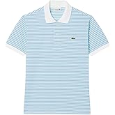 Lacoste Mens Classic Fit L.12.12 Striped Petit Piqué Polo Shirt