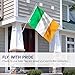 ANLEY [Fly Breeze] 3x5 Foot Ireland Flag - Vivid Color and UV Fade Resistant - Canvas Header and Double Stitched - Irish National Flags Polyester with Brass Grommets 3 X 5 Ft