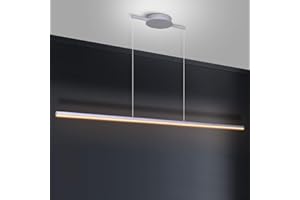 Zicbol Kitchen Island Pendant Lighting 40.94 Inch Linear Light Fixture Chandelier 16W 3000K Warm Light Dimmable LED Hanging Light Fixture for Dining Room, Kitchen, Breakfast Bar, Living Room White
