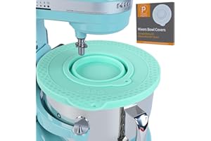 PQPO Silicone Mixer Bowl Cover Compatible with KitchenAid 6-7 Quart Bowl-Lift Stand Mixers, Airtight Lid with Collapsible Small Bowl, Splash Guard, Dustproof, Reusable, Dishwasher Safe(Green)