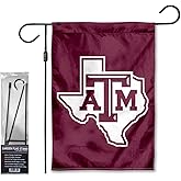 Texas A&M Aggies Lonestar Garden Banner Flag with Stand Pole Holder